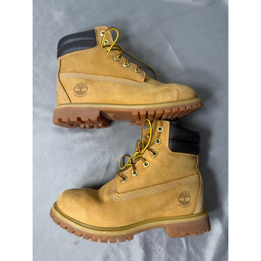 Timberland 6 Inch Premium Waterproof Boots Wheat Nubuck A3540 Womens 5.5W